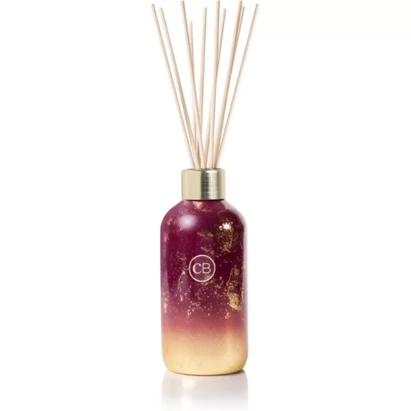 Capri Blue Glimmer Reed Diffuser Set  includes Diffuser Sticks Tinsel ampamp Spice Diffuser Oil and Glass Oil Diffuser Bottle  Mulberry ampamp Gold Diffusers for Home Decor 8 fl ozTinsel  Spice