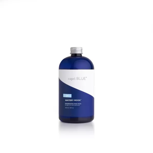 Capri Blue Hand Wash Refill  Watery Moon Liquid Hand Soap Refill  Moisturizing Hand Soap for Skin Care Routine  Liquid Soap Refill with Notes of Bergamot Jasmine Vetiver and Musk 16 fl oz