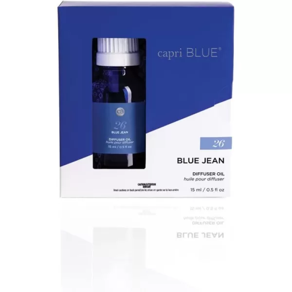 Capri Blue Volcano Electric Oil Diffuser Refill  Long Lasting Aroma for Oil Diffusers  Use with Electric Aromatherapy Diffusers for Home  Essential Oils for Diffusers 05 fl ozBlue Jean