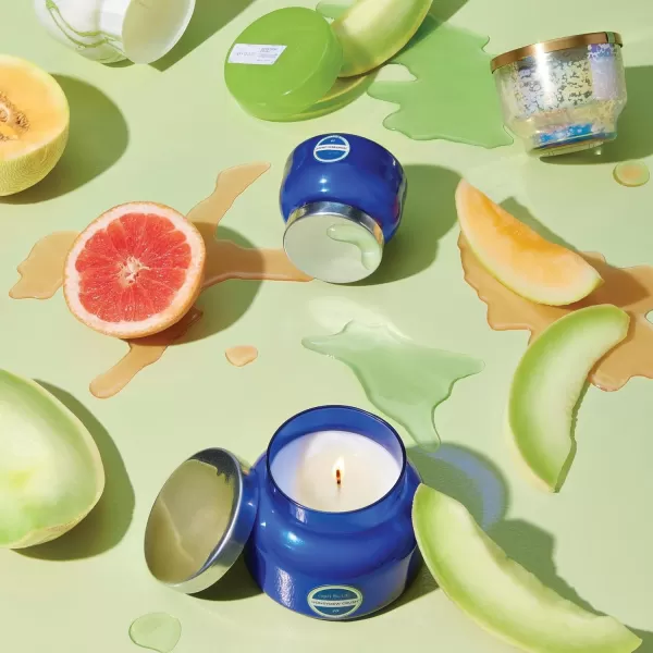 Capri Blue Honeydew Crush Scented Candle  Blue Signature Jar Candles  Long Lasting Candles  Large Candle with a Soy Wax Blend  Decorative Candles for Home Decor 19 oz