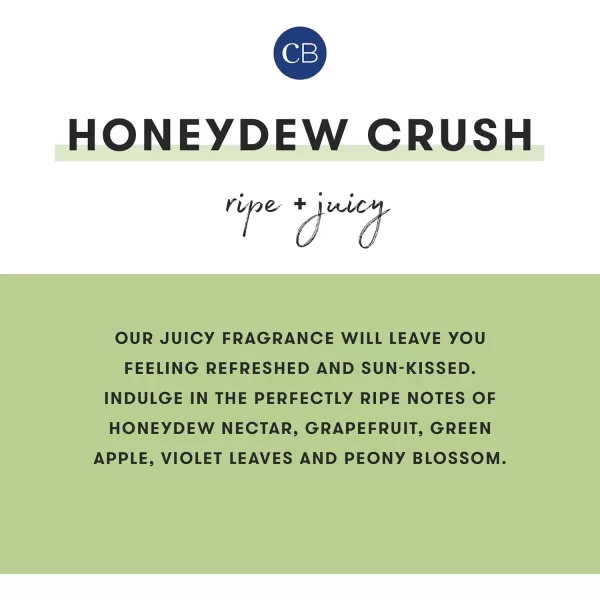 Capri Blue Honeydew Crush Scented Candle  Blue Signature Jar Candles  Long Lasting Candles  Large Candle with a Soy Wax Blend  Decorative Candles for Home Decor 19 oz