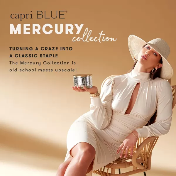 Capri Blue Mercury Blue Jean Scented Candle Bowl with Glass Candle Holder  Luxury Aromatherapy Candle  15 Oz  Blue Jean  Luxury Aromatherapy Candle  Glass Candle with Soy Wax BlendGuava Blossom