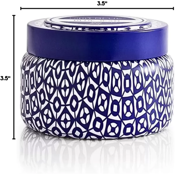 Capri Blue Tin Candle  85 Oz  Luxury Aromatherapy Candle with a Soy Wax Blend  Blue Jean Scented Candle