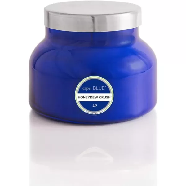 Capri Blue Honeydew Crush Scented Candle  Blue Signature Jar Candles  Long Lasting Candles  Large Candle with a Soy Wax Blend  Decorative Candles for Home Decor 19 oz