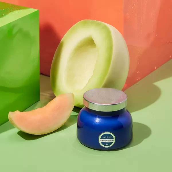 Capri Blue Scented Candles  Soy Candle Wax Blend  Jar Candles  Blue Candle Gifts for Women ampamp Men  Luxury Candles for Home Scented with Lemon Flower ampamp Sweet Sugar Cane  Pineapple Flower 19 ozHoneydew Crush