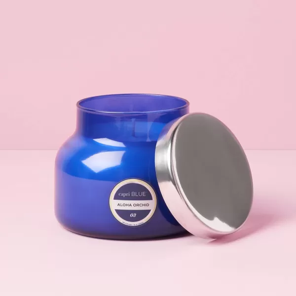 Capri Blue Scented Candles  Soy Candle Wax Blend  Jar Candles  Blue Candle Gifts for Women ampamp Men  Luxury Candles for Home Scented with Lemon Flower ampamp Sweet Sugar Cane  Pineapple Flower 19 ozAloha Orchid