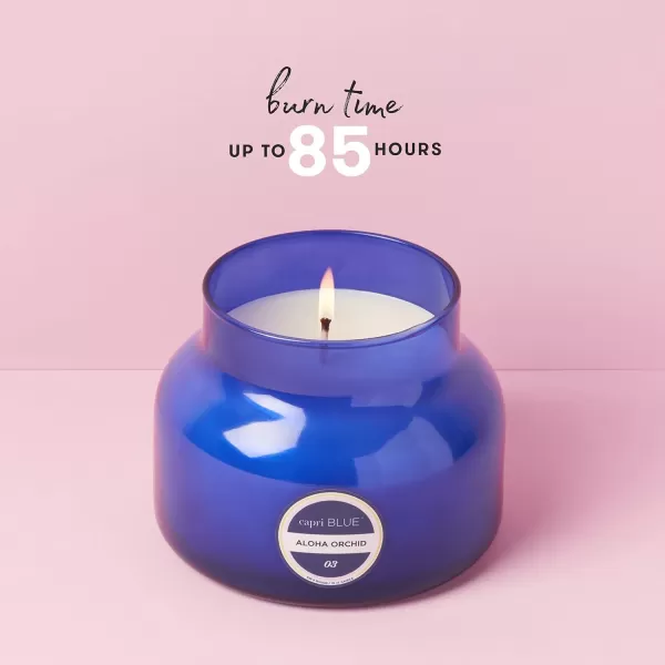 Capri Blue Scented Candles  Soy Candle Wax Blend  Jar Candles  Blue Candle Gifts for Women ampamp Men  Luxury Candles for Home Scented with Lemon Flower ampamp Sweet Sugar Cane  Pineapple Flower 19 ozAloha Orchid