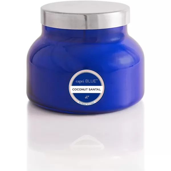 Capri Blue Scented Candles  Soy Candle Wax Blend  Jar Candles  Blue Candle Gifts for Women ampamp Men  Luxury Candles for Home Scented with Lemon Flower ampamp Sweet Sugar Cane  Pineapple Flower 19 ozCoconut Santal