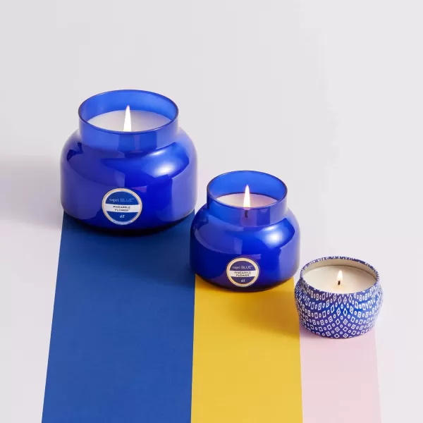 Capri Blue Scented Candles  Soy Candle Wax Blend  Jar Candles  Blue Candle Gifts for Women ampamp Men  Luxury Candles for Home Scented with Lemon Flower ampamp Sweet Sugar Cane  Pineapple Flower 19 ozPineapple Flower