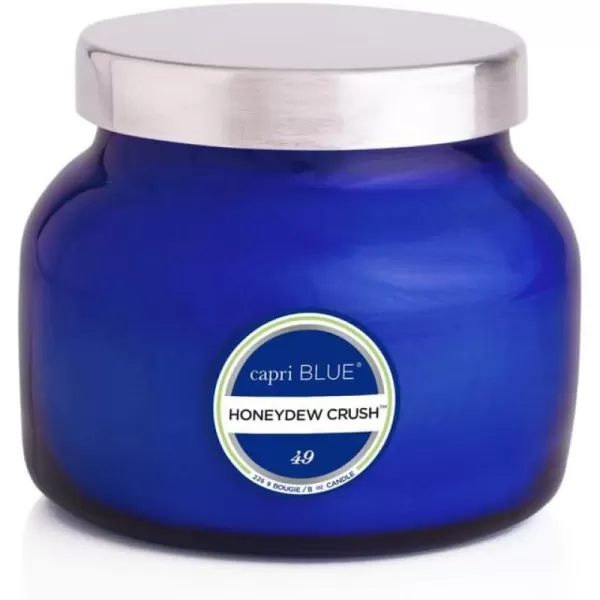 Capri Blue Scented Candles  Soy Candle Wax Blend  Jar Candles  Blue Candle Gifts for Women ampamp Men  Luxury Candles for Home Scented with Lemon Flower ampamp Sweet Sugar Cane  Pineapple Flower 19 ozHoneydew Crush
