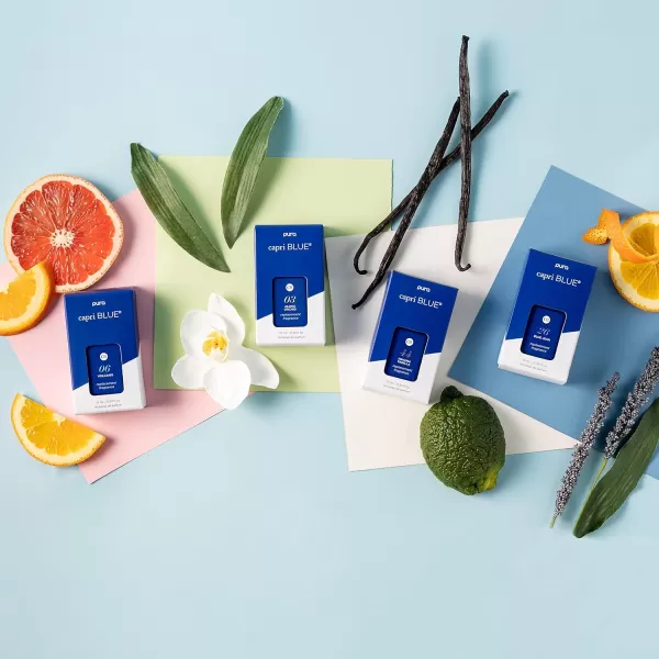 Capri Blue Pura Smart Home Plugin Diffuser Refills  Coconut Santal Capri Blue Pura Refills  Pura Diffuser Refills with Hibiscus ampamp Lime Scents  LongLasting Aromatherapy Diffuser Pack of 2Aloha Orchid