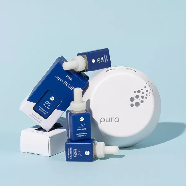 Capri Blue Pura Smart Home Plugin Diffuser Refills  Coconut Santal Capri Blue Pura Refills  Pura Diffuser Refills with Hibiscus ampamp Lime Scents  LongLasting Aromatherapy Diffuser Pack of 2Aloha Orchid