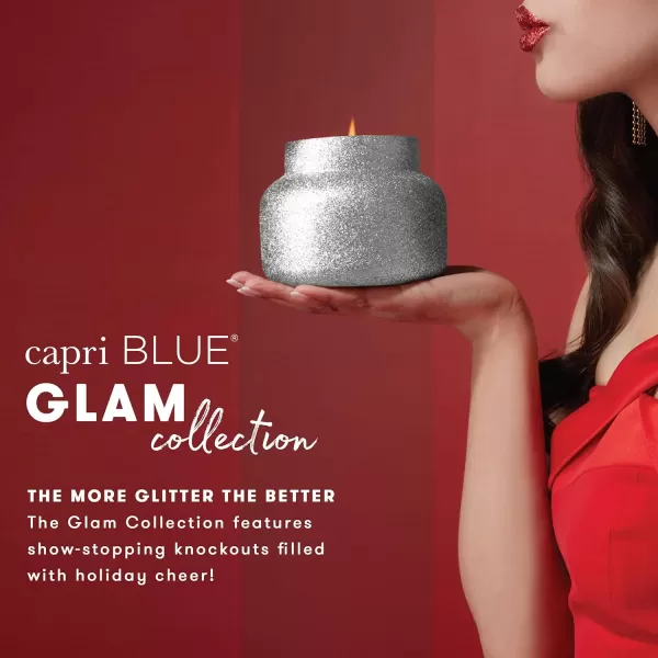 imageCapri Blue Glam Petite Candle  8 Oz  Pumpkin Dulce