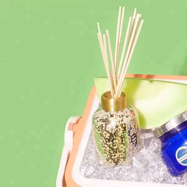 imageCapri Blue Reed Diffuser  Comes with Havana Vanilla Scented Diffuser Oil Diffuser Sticks and Mercury Iridescent Glass Bottle  Aromatherapy Diffuser 57 fl ozHoneydew Crush