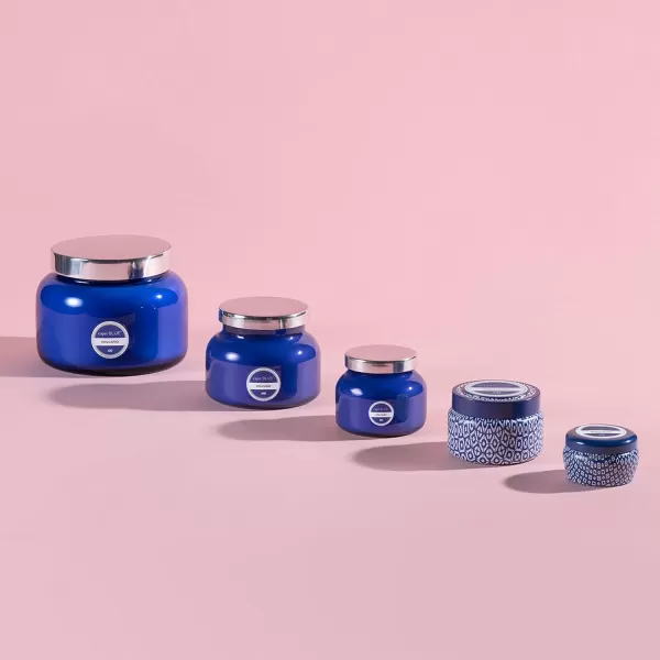 imageCapri Blue Volcano Scented Mini Tin Candle  Printed Mini Tin Jar Candle  Luxury Candles for Home Scented with Tropical Fruit ampamp Sugared Citrus  Soy Candle Wax Blend  Aqua Candle 3 ozWhite