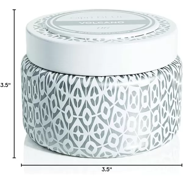 imageCapri Blue Volcano Scented Travel Tin Candle  Printed Travel Tin Jar Candle  Luxury Candle with a Soy Wax Blend  Volcano Candles with a Citrus Scent  White Candle 85 ozWhite