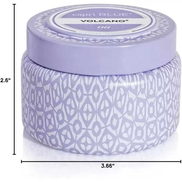 imageCapri Blue Volcano Scented Travel Tin Candle  Printed Travel Tin Jar Candle  Luxury Candle with a Soy Wax Blend  Volcano Candles with a Citrus Scent  White Candle 85 ozDigital Lavender