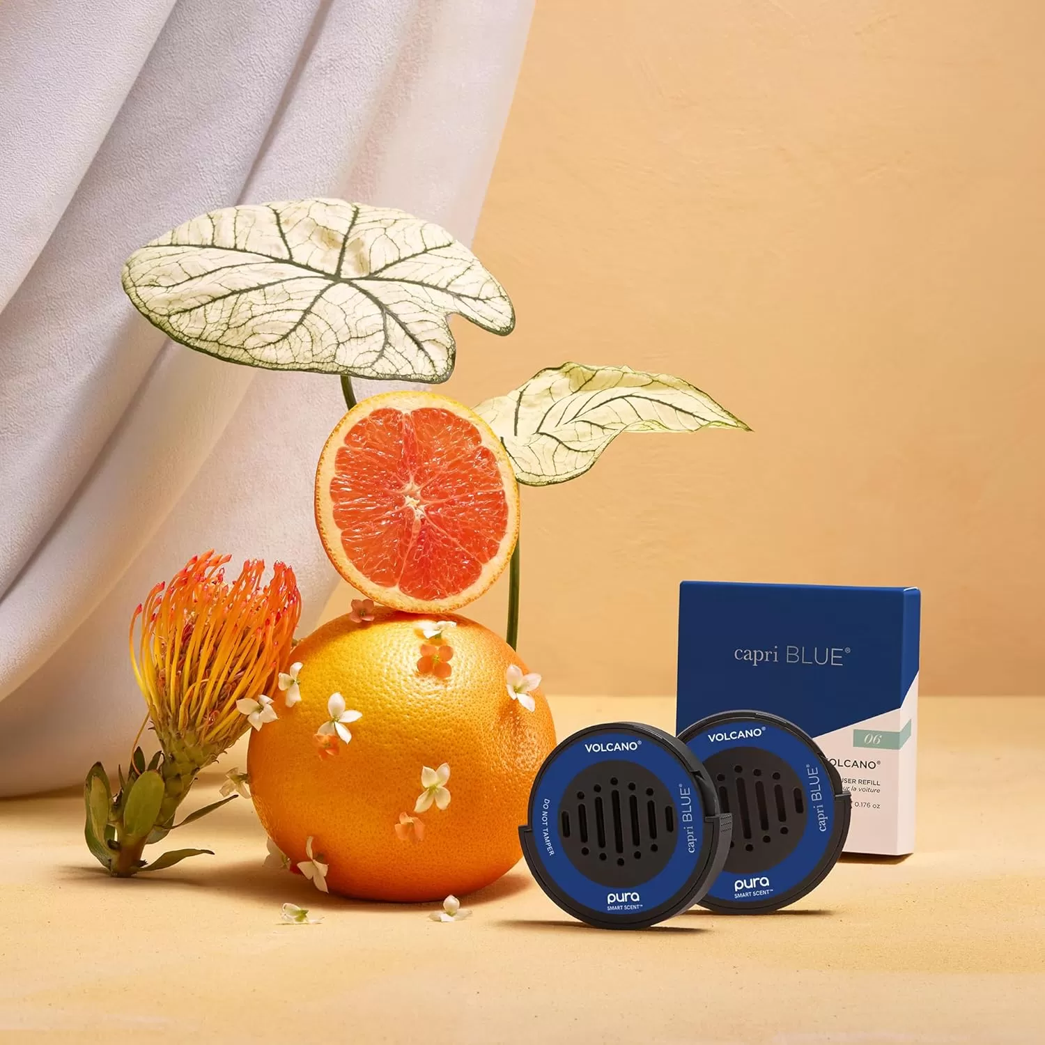 imageCapri Blue Havana Vanilla Pura Car Diffuser Refills  Use with Pura Car Air Fresheners  Car Scent Diffuser Refill with Notes of Vanilla Bergamot ampamp Sandalwood  Car Accessories 2 Pack Refills OnlyVolcano