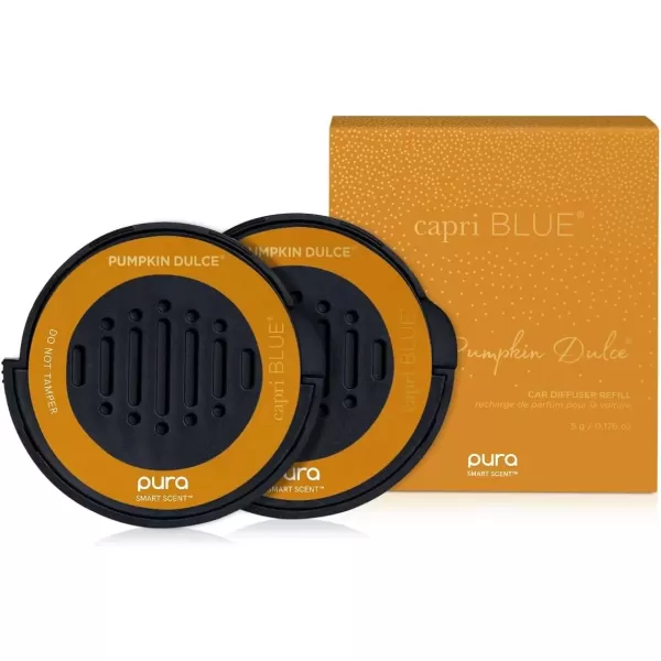 imageCapri Blue Havana Vanilla Pura Car Diffuser Refills  Use with Pura Car Air Fresheners  Car Scent Diffuser Refill with Notes of Vanilla Bergamot ampamp Sandalwood  Car Accessories 2 Pack Refills OnlyPumpkin Dulce