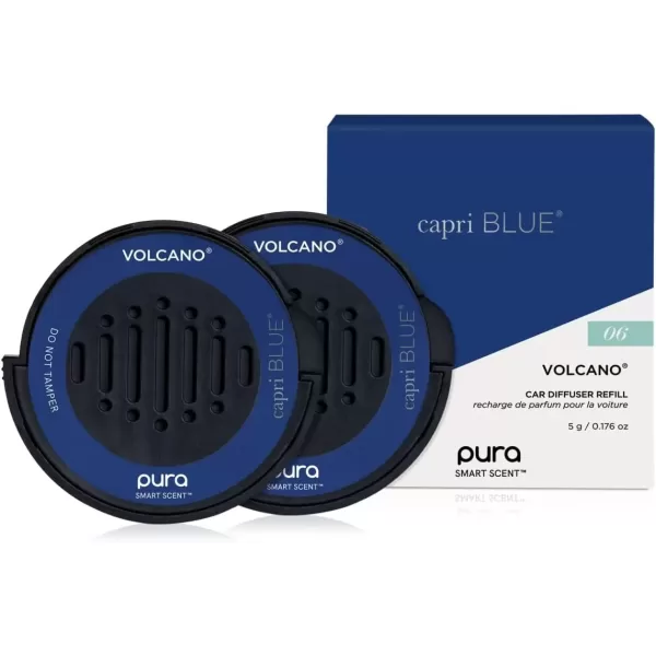 imageCapri Blue Havana Vanilla Pura Car Diffuser Refills  Use with Pura Car Air Fresheners  Car Scent Diffuser Refill with Notes of Vanilla Bergamot ampamp Sandalwood  Car Accessories 2 Pack Refills OnlyVolcano