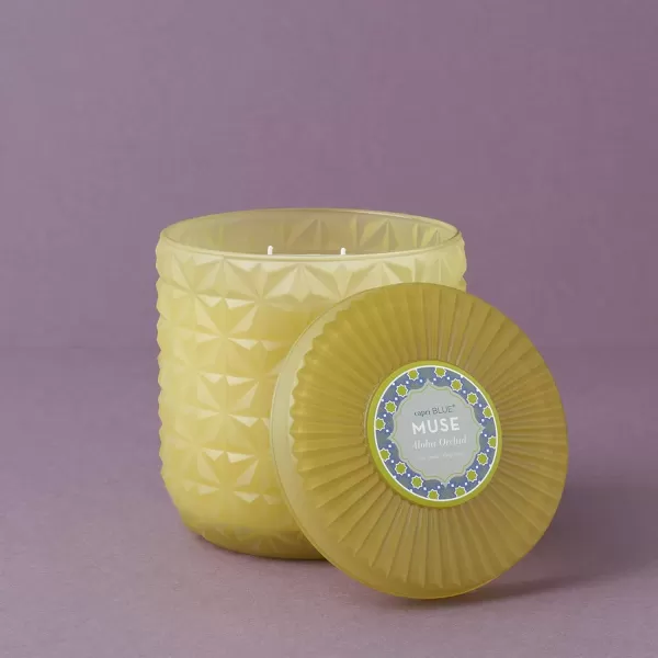imageCapri Blue Jumbo Faceted Candle  30 Oz  Aloha Orchid