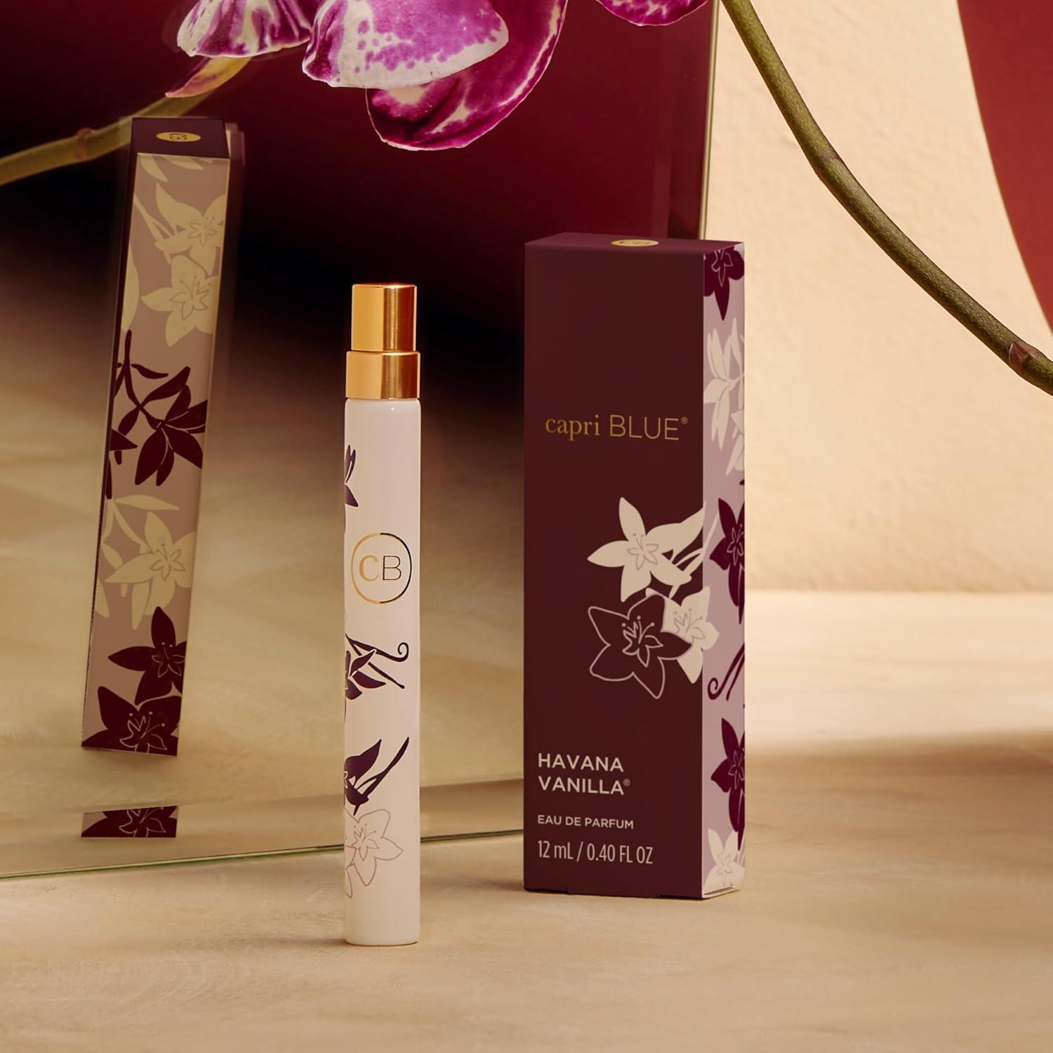imageCapri Blue Eau de Parfum Spray Pen  Summer Fragrance  Mini Perfumes for Women  Travel Size Vanilla Perfume with Notes of Tobacco Bergamot ampamp Sandalwood Havana Vanilla 04 fl oz