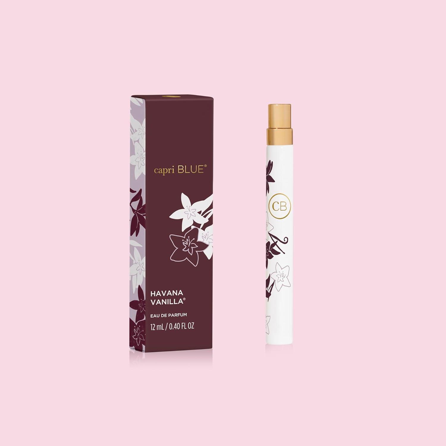 imageCapri Blue Eau de Parfum Spray Pen  Summer Fragrance  Mini Perfumes for Women  Travel Size Vanilla Perfume with Notes of Tobacco Bergamot ampamp Sandalwood Havana Vanilla 04 fl oz