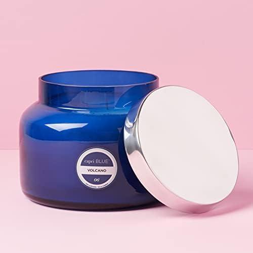 imageCapri Blue Volcano Scented Candles  Luxury Candles for Home Scented with Tropical Fruit ampamp Sugared Citrus  Long Lasting Soy Wax Blend  Petite Glass Jar Iced Matcha Green 8 ozBlue