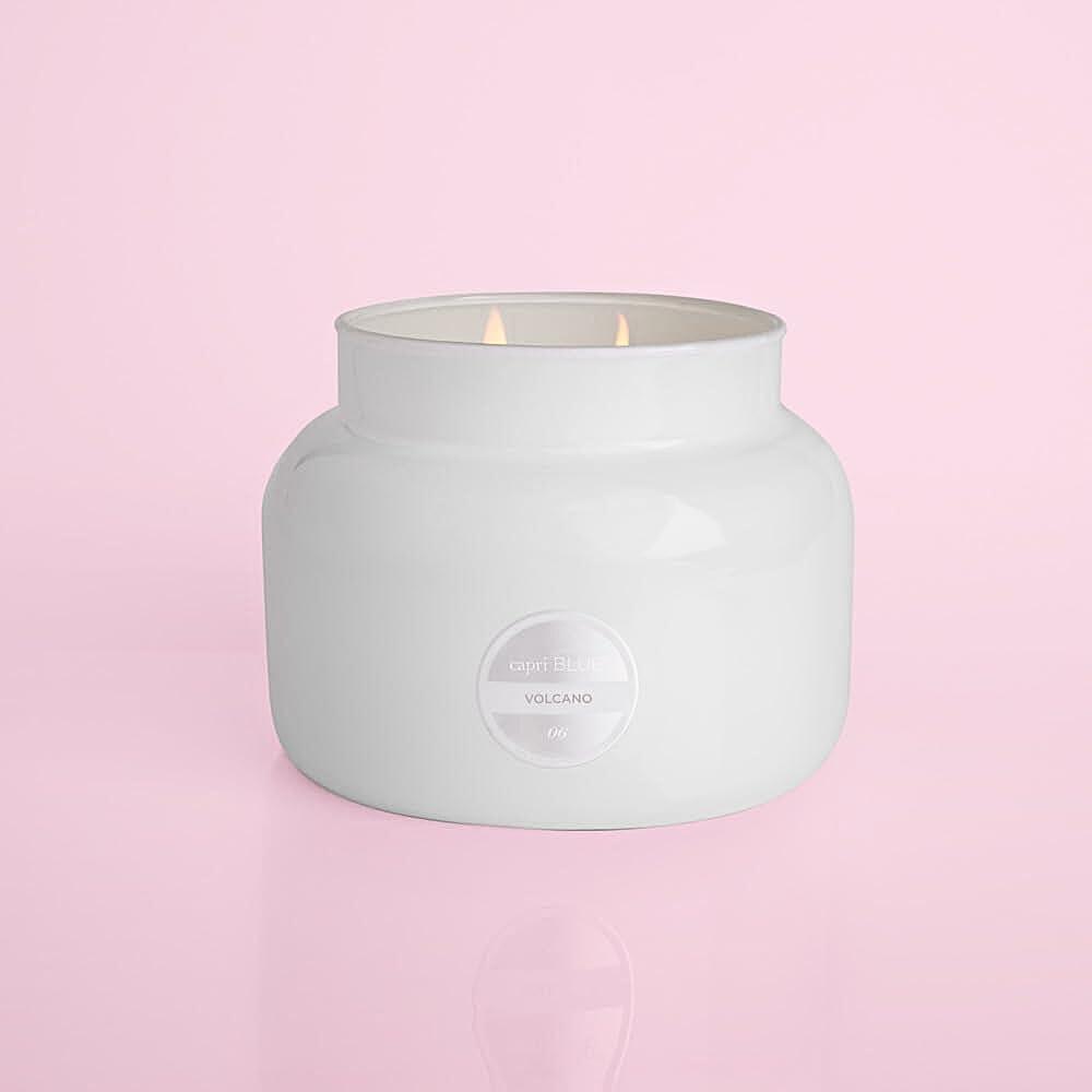 imageCapri Blue Volcano Scented Candles  Luxury Candles for Home Scented with Tropical Fruit ampamp Sugared Citrus  Long Lasting Soy Wax Blend  Petite Glass Jar Iced Matcha Green 8 ozWhite
