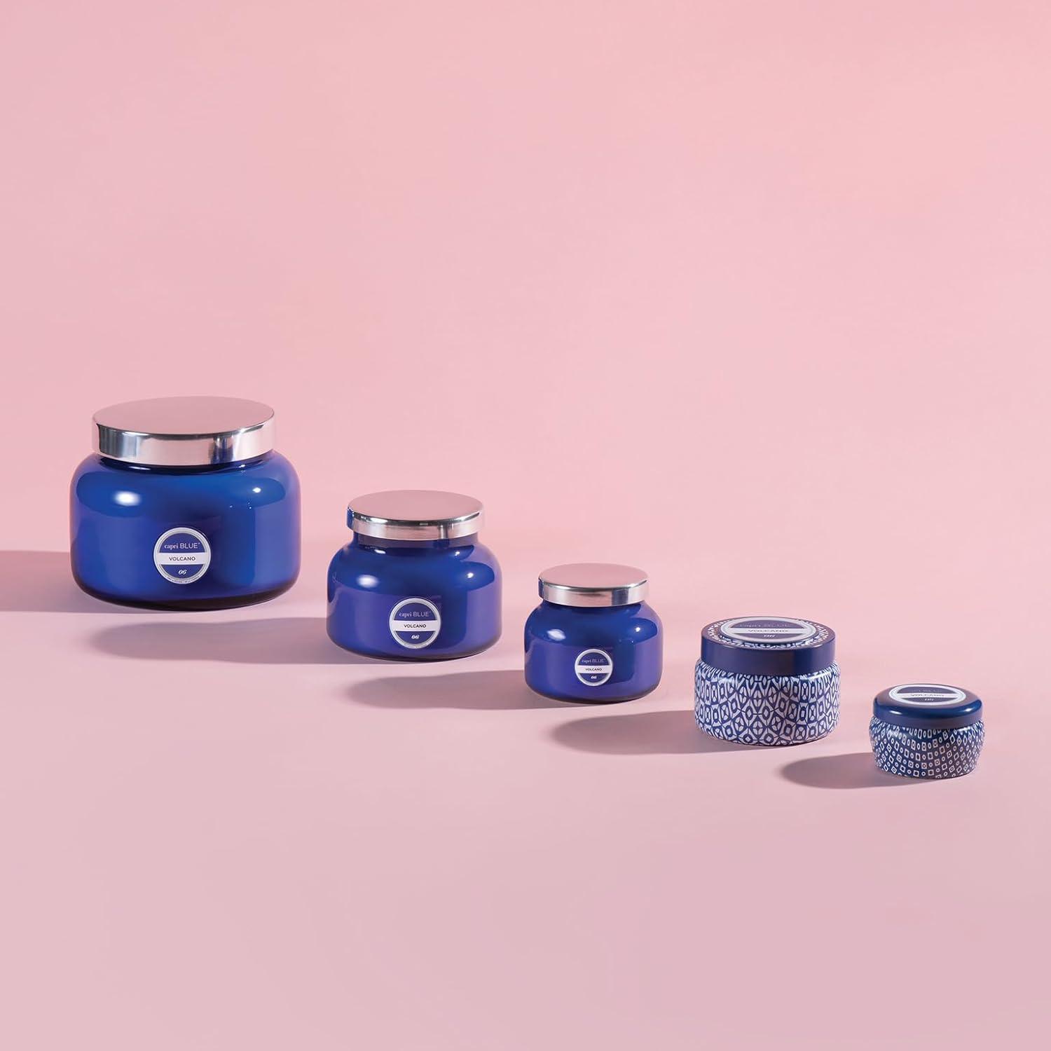 imageCapri Blue Volcano Scented Candles  Luxury Candles for Home Scented with Tropical Fruit ampamp Sugared Citrus  Long Lasting Soy Wax Blend  Petite Glass Jar Iced Matcha Green 8 ozBlue