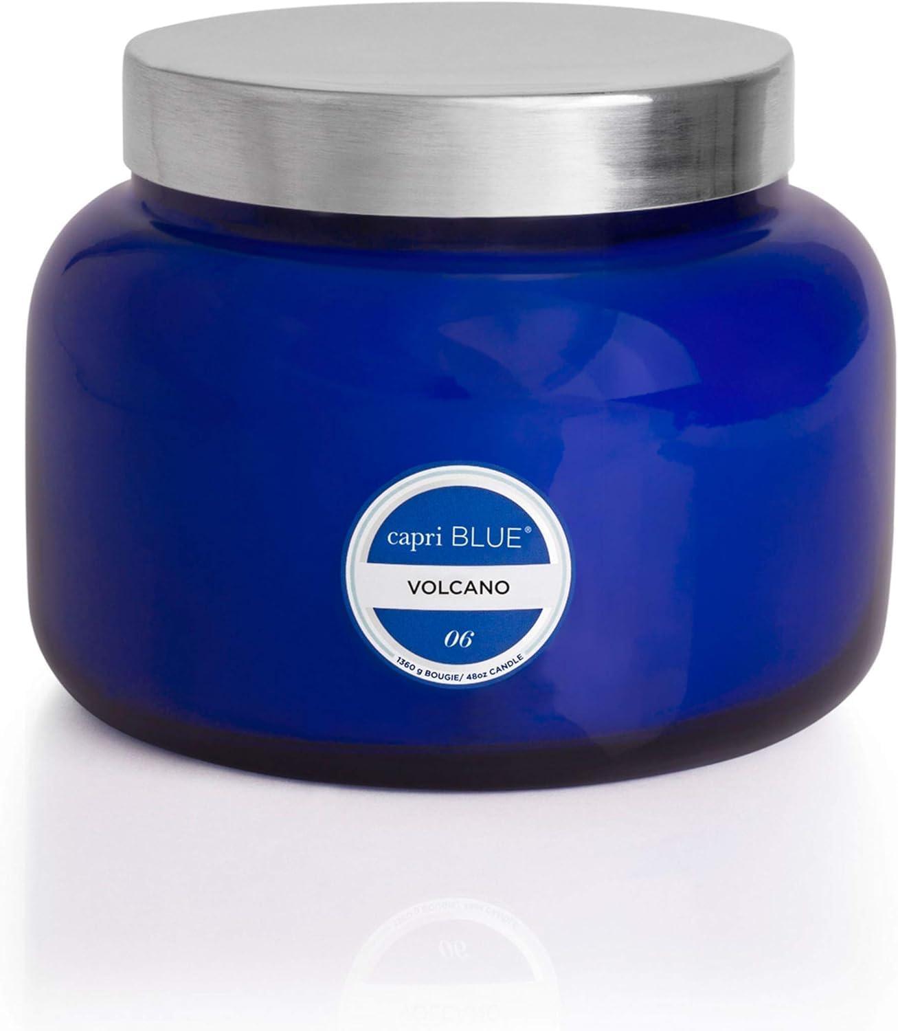 imageCapri Blue Volcano Scented Candles  Luxury Candles for Home Scented with Tropical Fruit ampamp Sugared Citrus  Long Lasting Soy Wax Blend  Petite Glass Jar Iced Matcha Green 8 ozBlue