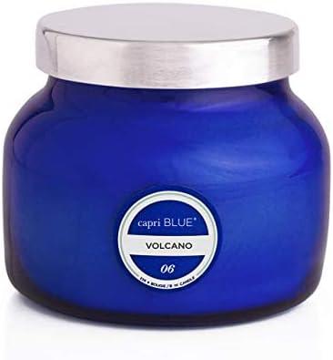 imageCapri Blue Volcano Scented Candles  Luxury Candles for Home Scented with Tropical Fruit ampamp Sugared Citrus  Long Lasting Soy Wax Blend  Petite Glass Jar Iced Matcha Green 8 ozBlue