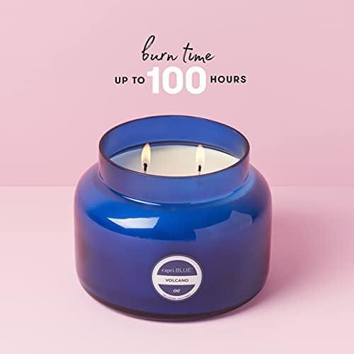 imageCapri Blue Volcano Scented Candles  Luxury Candles for Home Scented with Tropical Fruit ampamp Sugared Citrus  Long Lasting Soy Wax Blend  Petite Glass Jar Iced Matcha Green 8 ozBlue