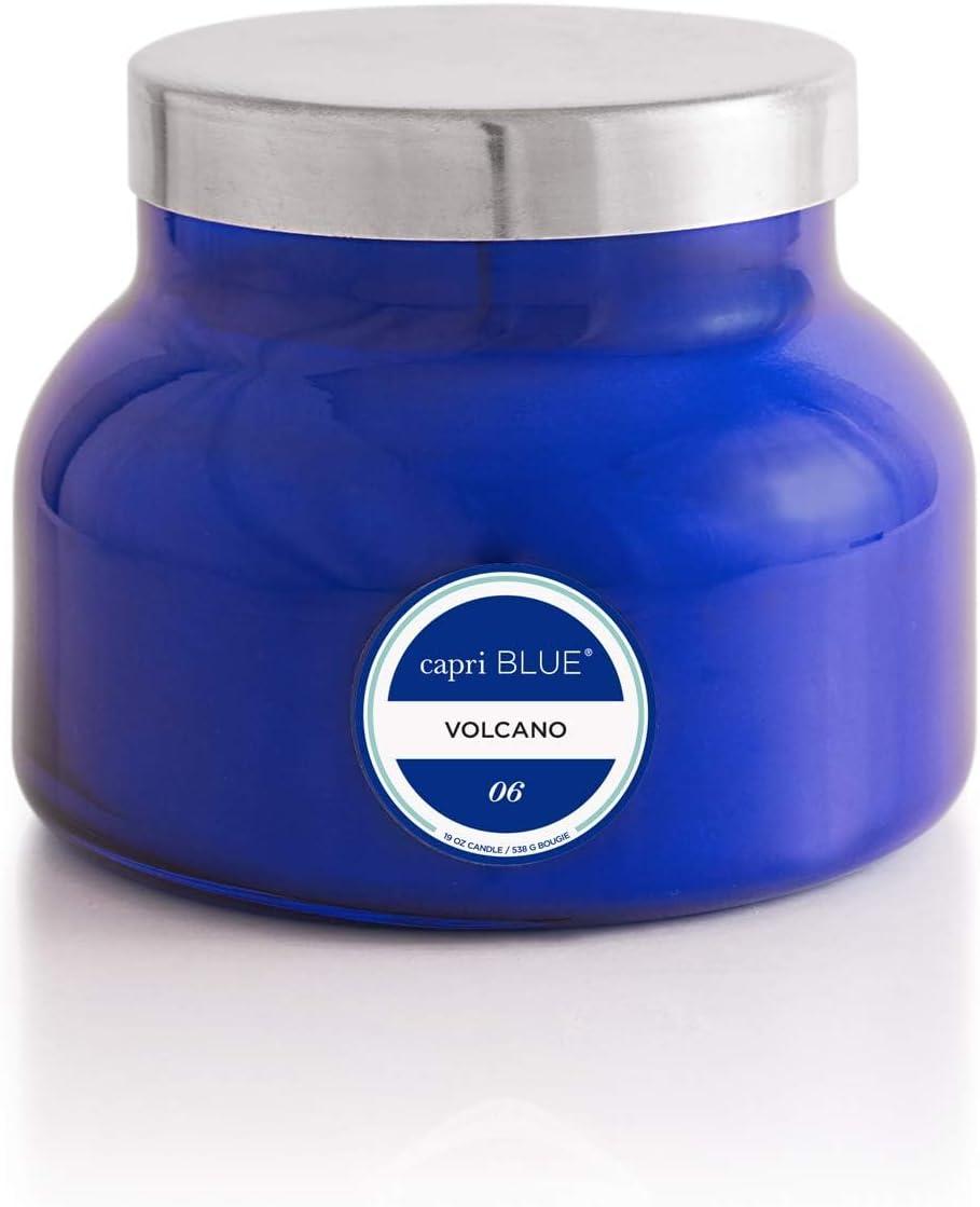 imageCapri Blue Volcano Scented Candles  Luxury Candles for Home Scented with Tropical Fruit ampamp Sugared Citrus  Long Lasting Soy Wax Blend  Petite Glass Jar Iced Matcha Green 8 ozBlue