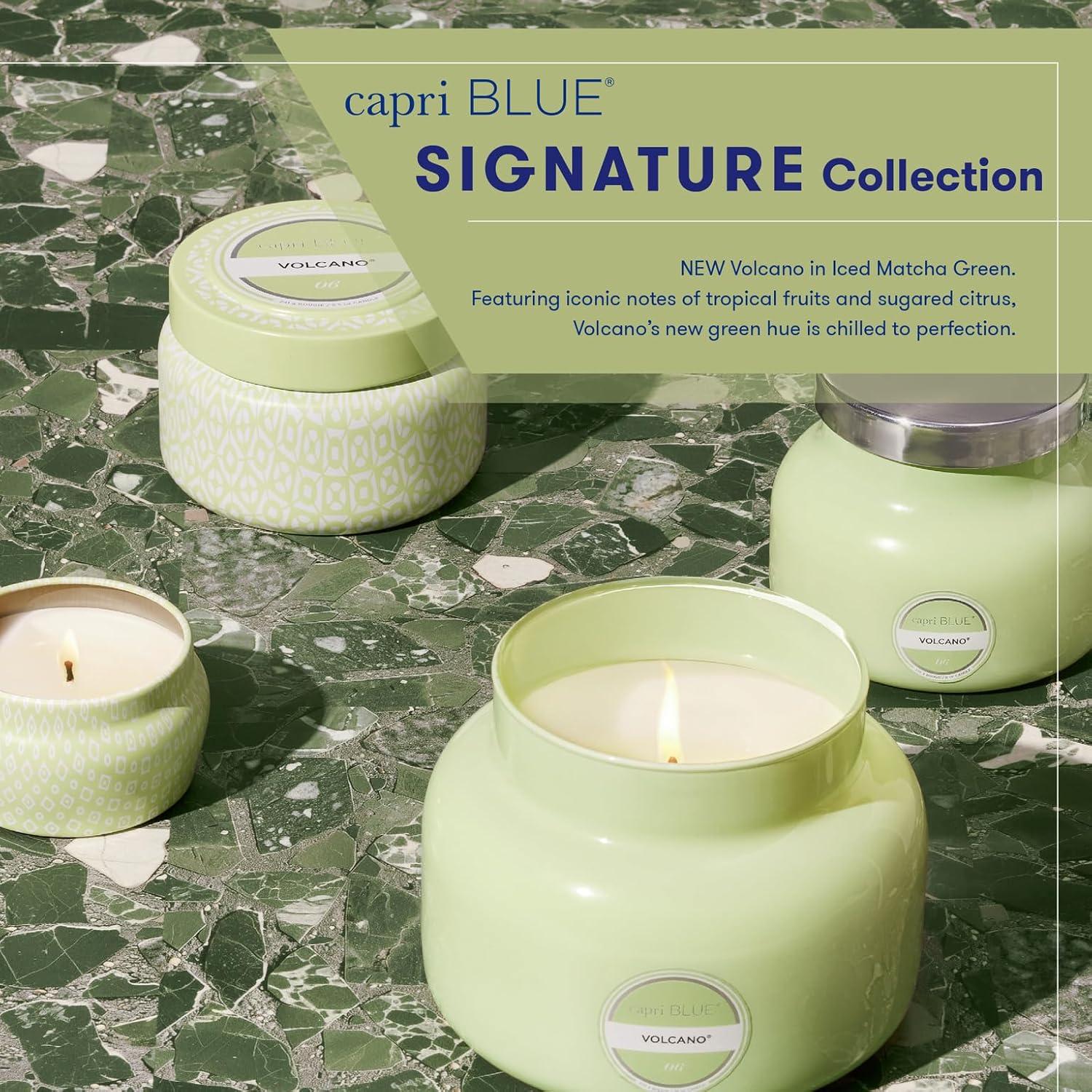 imageCapri Blue Volcano Scented Candles  Luxury Candles for Home Scented with Tropical Fruit ampamp Sugared Citrus  Long Lasting Soy Wax Blend  Petite Glass Jar Iced Matcha Green 8 ozIced Matcha Green