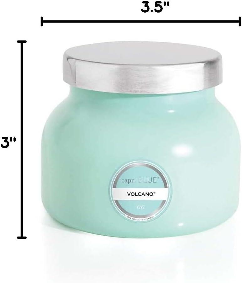 imageCapri Blue Volcano Scented Candles  Luxury Candles for Home Scented with Tropical Fruit ampamp Sugared Citrus  Long Lasting Soy Wax Blend  Petite Glass Jar Iced Matcha Green 8 ozAqua
