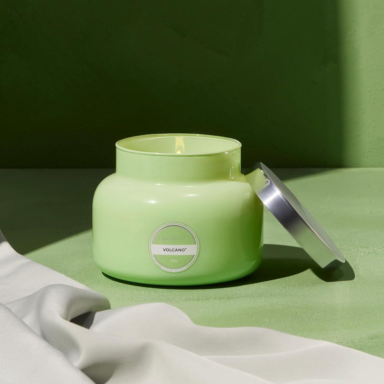 imageCapri Blue Volcano Scented Candles  Luxury Candles for Home Scented with Tropical Fruit ampamp Sugared Citrus  Long Lasting Soy Wax Blend  Petite Glass Jar Iced Matcha Green 8 ozIced Matcha Green