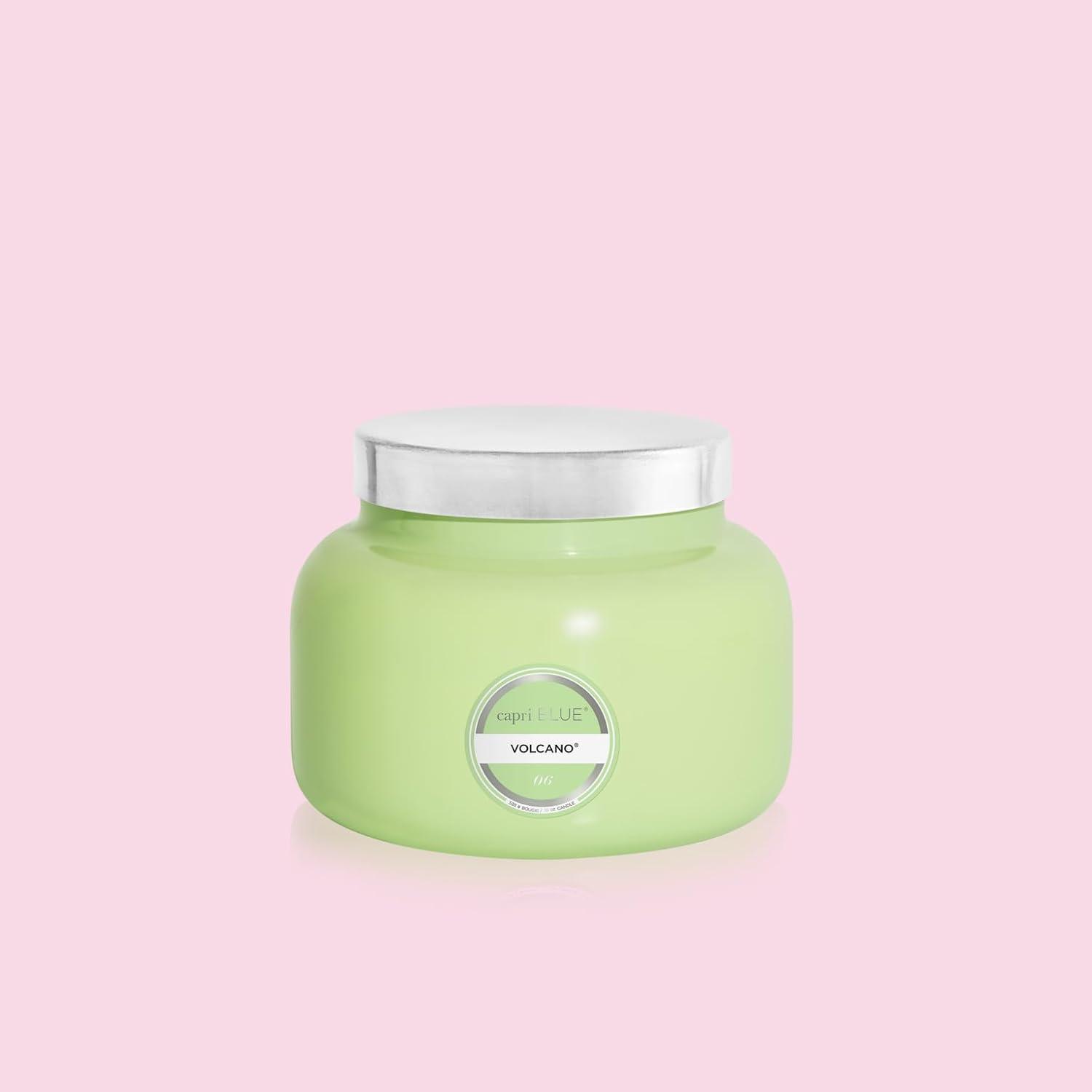 imageCapri Blue Volcano Scented Candles  Luxury Candles for Home Scented with Tropical Fruit ampamp Sugared Citrus  Long Lasting Soy Wax Blend  Petite Glass Jar Iced Matcha Green 8 ozIced Matcha Green