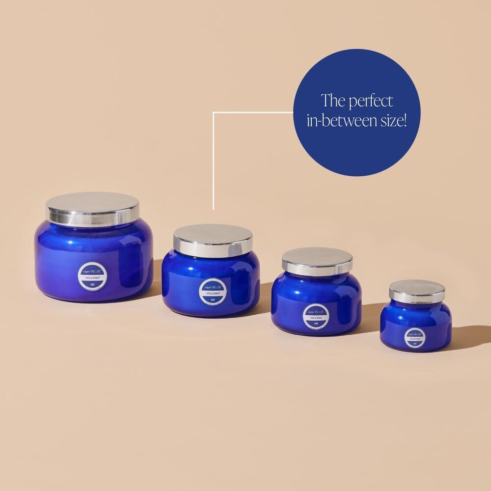 imageCapri Blue Volcano Scented Candles  Luxury Candles for Home Scented with Tropical Fruit ampamp Sugared Citrus  Long Lasting Soy Wax Blend  Petite Glass Jar Iced Matcha Green 8 ozBlue