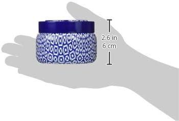 imageCapri Blue Volcano Scented Candles  Printed Travel Tin  Blended Soy Candles for Home Scented with Tropical Fruits ampamp Sugared Citrus  Spring Home Decor Iced Matcha Green Color 85 ozCobalt Blue