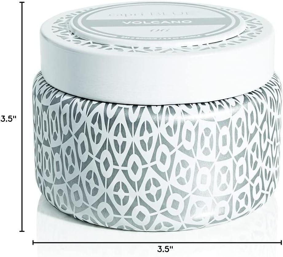 imageCapri Blue Volcano Scented Candles  Printed Travel Tin  Blended Soy Candles for Home Scented with Tropical Fruits ampamp Sugared Citrus  Spring Home Decor Iced Matcha Green Color 85 ozWhite
