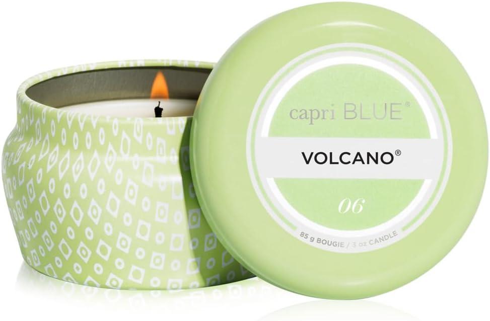 imageCapri Blue Volcano Scented Mini Tin Jar Candle  Printed Mini Tin Candles for Home Scented with Tropical Fruit ampamp Sugared Citrus  Long Lasting Soy Wax Blend Iced Matcha Green 3 ozIced Matcha Green