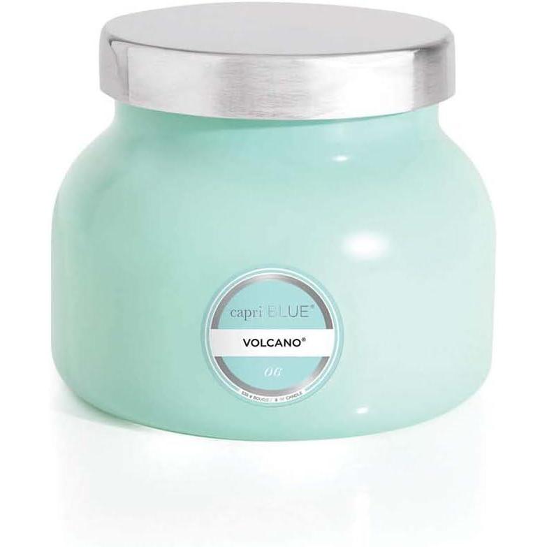 imageCapri Blue Volcano Scented Candles  Luxury Candles for Home Scented with Tropical Fruit ampamp Sugared Citrus  Long Lasting Soy Wax Blend  Petite Glass Jar Iced Matcha Green 8 ozAqua