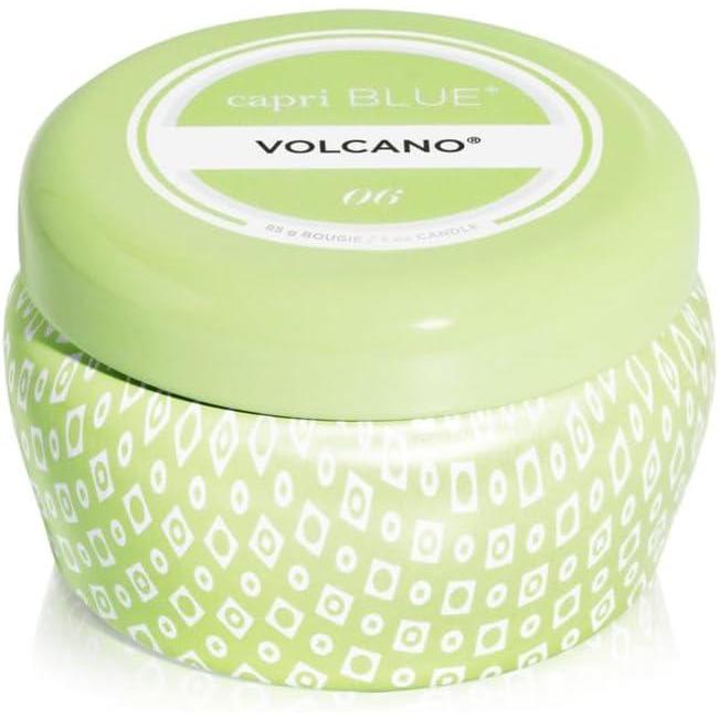 imageCapri Blue Volcano Scented Mini Tin Jar Candle  Printed Mini Tin Candles for Home Scented with Tropical Fruit ampamp Sugared Citrus  Long Lasting Soy Wax Blend Iced Matcha Green 3 ozIced Matcha Green