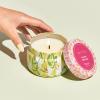 imageCapri Blue Scented Candles for Women ampamp Men  Pattern Play Travel Tin Small Candles  Soy Wax Blend  Luxury Home Decor with Notes of Orchid Jasmine Gardenia ampamp Floral Musk Aloha Orchid 85 oz