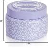 imageCapri Blue Volcano Scented Candles  Printed Travel Tin  Blended Soy Candles for Home Scented with Tropical Fruits ampamp Sugared Citrus  Spring Home Decor Iced Matcha Green Color 85 ozLavender