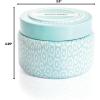 imageCapri Blue Volcano Scented Candles  Printed Travel Tin  Blended Soy Candles for Home Scented with Tropical Fruits ampamp Sugared Citrus  Spring Home Decor Iced Matcha Green Color 85 ozAqua