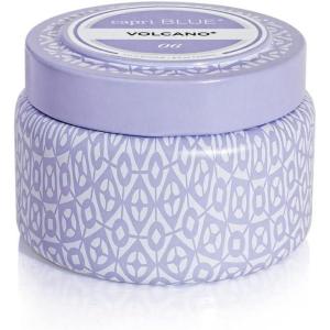 imageCapri Blue Volcano Scented Candles  Printed Travel Tin  Blended Soy Candles for Home Scented with Tropical Fruits ampamp Sugared Citrus  Spring Home Decor Iced Matcha Green Color 85 ozLavender