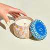 imageCapri Blue Scented Candles for Women ampamp Men  Pattern Play Travel Tin Small Candles  Soy Wax Blend  Luxury Home Decor with Notes of Vanilla Tobacco Bergamot ampamp Sandalwood Havana Vanilla 85 oz