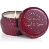 imageCapri Blue Glimmer Mini Tin  Tinsel ampamp Spice Scented Candle with Mini Tin Candle Holder  Luxury Aromatherapy Candle  3 Oz  Mulberry and Gold